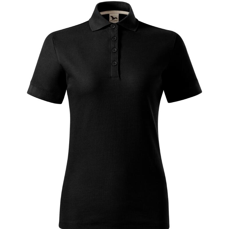 MALFINI® Polokošeľa dámska Prime (GOTS) (čierna)