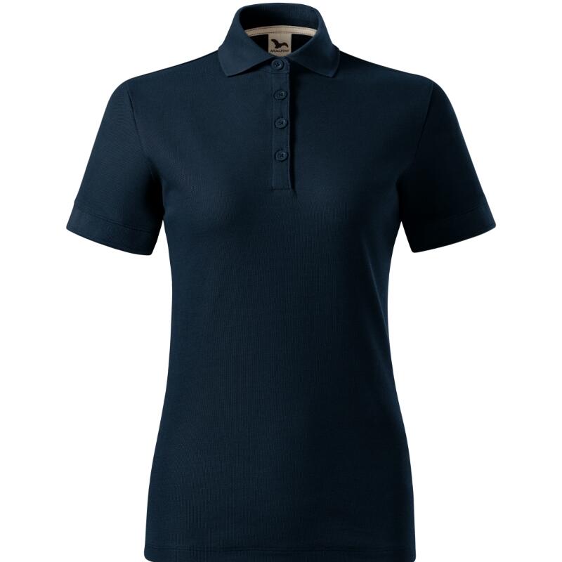 MALFINI® Polokošeľa dámska Prime (GOTS) (tmavomodrá)