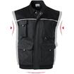 RIMECK® Pracovná vesta pánska Woody (ebony gray)