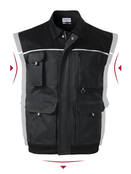 RIMECK® Pracovná vesta pánska Woody (ebony gray)