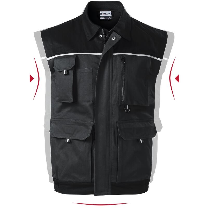 RIMECK® Pracovná vesta pánska Woody (ebony gray)