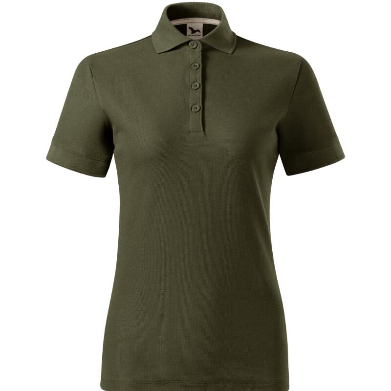 MALFINI® Polokošeľa dámska Prime (GOTS) (khaki)
