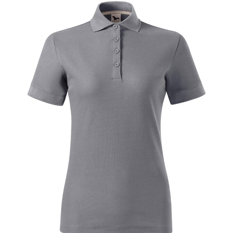 MALFINI® Polokošeľa dámska Prime (GOTS) (starostrieborná)