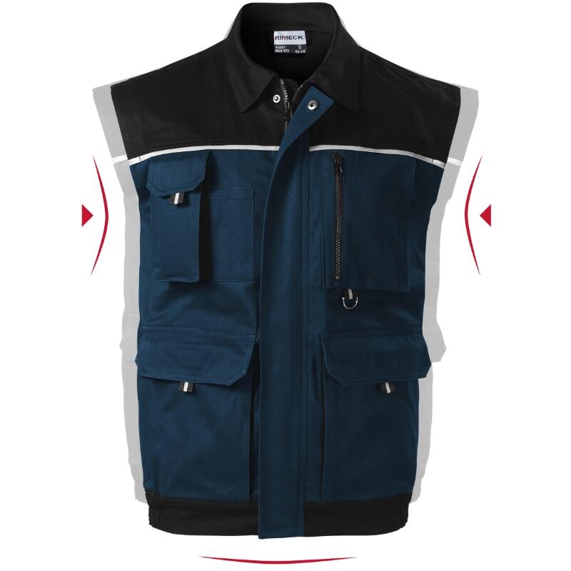 RIMECK® Pracovná vesta pánska Woody (tmavomodrá)